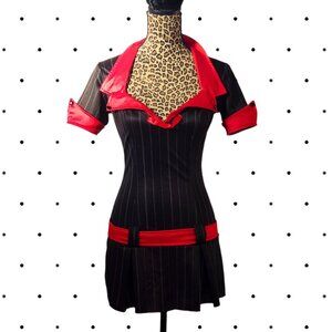 Leg Avenue pin stripe mini dress SIZE S